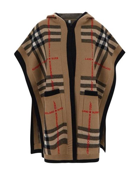 saks burberry poncho|Burberry Giant Check Fringe.